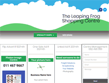 Tablet Screenshot of leapingfrogfourways.co.za